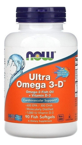 Now Foods | Omega 3 | 600 Epa | 300 Dha | 90 Softgels