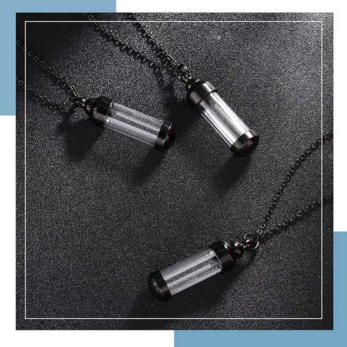 Collar Colgante, Recipiente Que Se Puede Abrir, Tubo De Vial