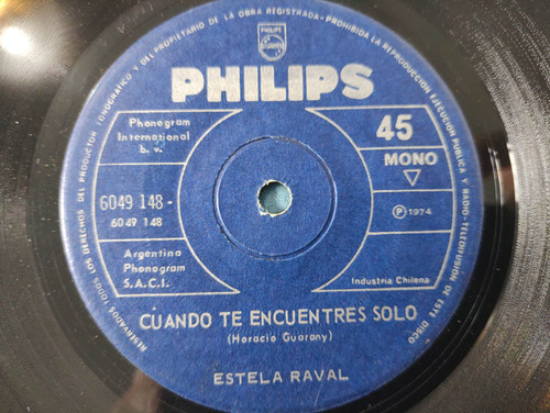 Vinilo Single De Estela Raval Cuando Te Encuentre( C147s115