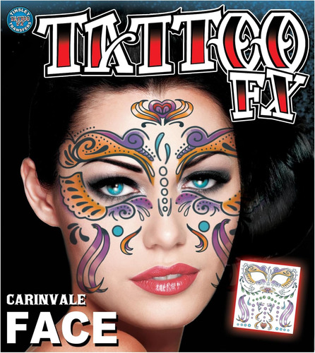 Tinsley Transfers Carnivale Face   Kit De Tatuaje Temporal