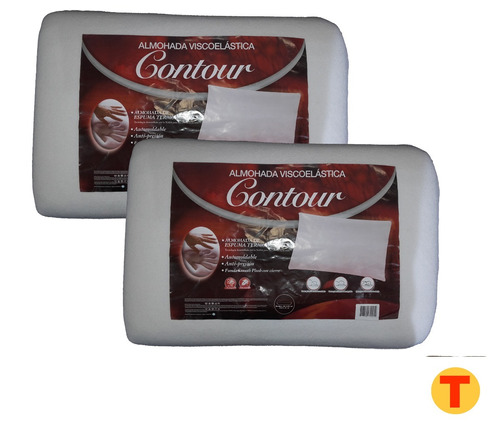 Combo 2 Almohadas Contour Clasica Memoria Inteligente