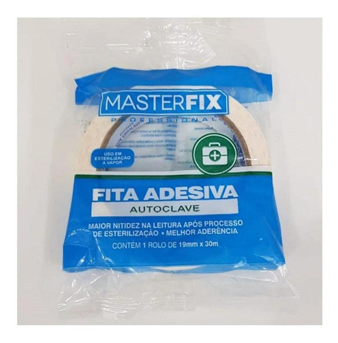 Kit 3 Fitas Adesivas Autoclave Masterfix - 19mm X 30m