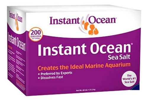 Sal Marina Instant Ocean 200 Gal 757lts Acuarios Peces