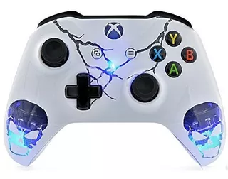 Skulls White Xbox One S Rapid Fire Custom Modded Controller