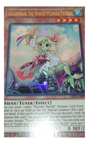 Goldenhair Newest Plunder Patroll Yu-gi-oh! Original Konami