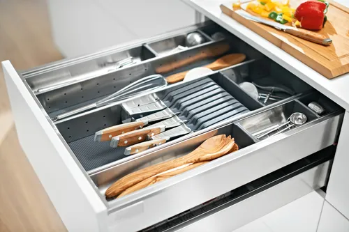Organizador de cubiertos acero inoxidable hotsell