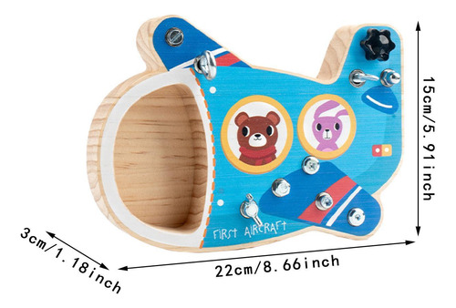 Juego De Destornilladores De Madera Para Niños Y Avión