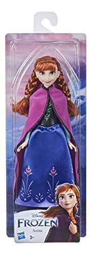 Disney Frozen Shimmer Anna Fashion Doll, Falda, Zapatos Y Pe