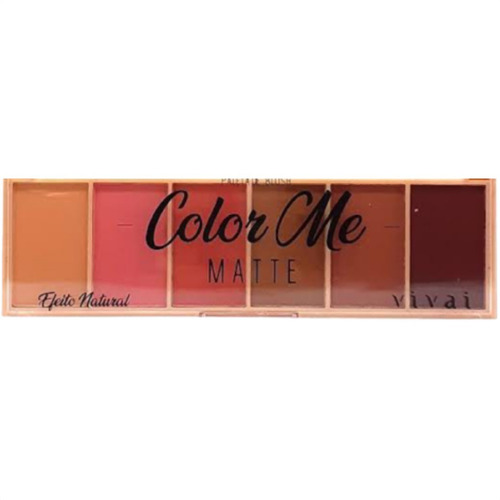 Imagem 3 de 10 de Paleta De Blush Color Me Matte Efeito Natural - Vivai 2004.4
