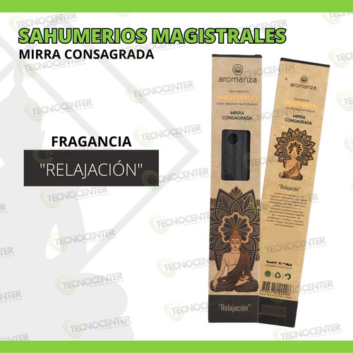 Sahumerios Magistrales Aromanza India C/ Resinas Fragancia Fragancia Mirra Consagrada