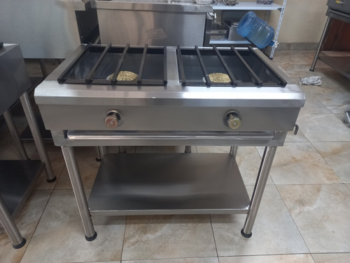 Imagen 3 de 3 de Cocina Industrial De 2 Quemadores Sencillos En Acero