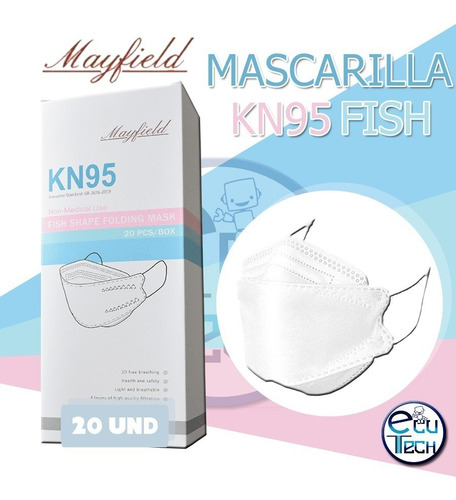 Mascarilla Kn95 Tipo Fish Mayfield Paq X 20 Reg. Sanitario