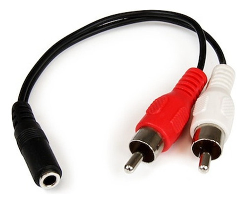 Cable 3.5 Mm 2 Rca 40 Cm Hembra 2 Machos Kanji Mini Plug