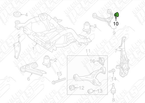 Bucha Bandeja Superior Dianteira Mercedes Ml350 4-matic 2013