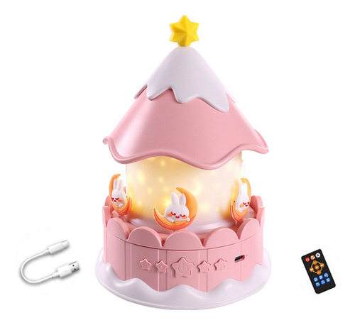Luz Nocturna Star Projector Para Niños Con Rotación De 360°