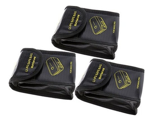 3x Battery Safe Bag Lipo Safety Guard Lipo Resistente Al Fue