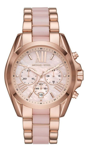 Relógio Michael Kors Feminino Mk6830/1jn Cronógrafo Rosé