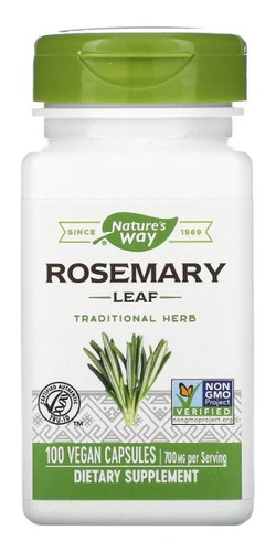 Rosemary Leaf - Alecrim - 100caps. - Natures Way