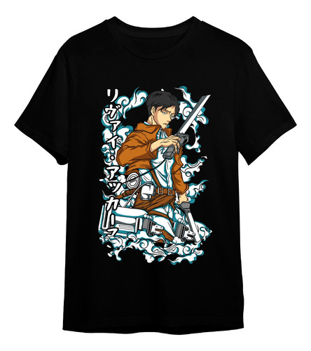 Camiseta Anime Attack On Titan - Levi Ackerman Ref: 0660