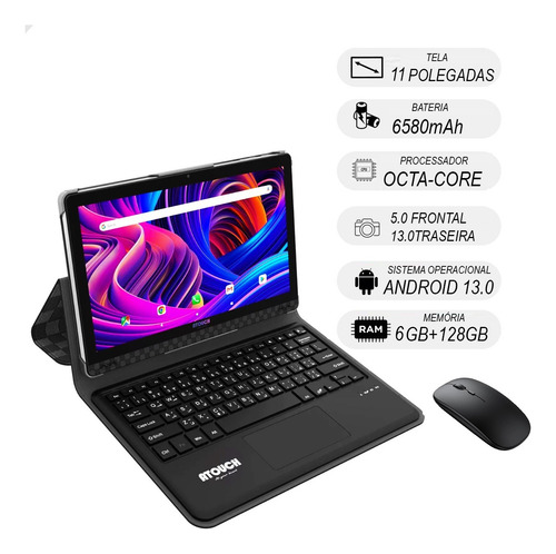 Tablet Estudos 11.6 Polegadas 128 Gb + Mouse Capa E Teclado