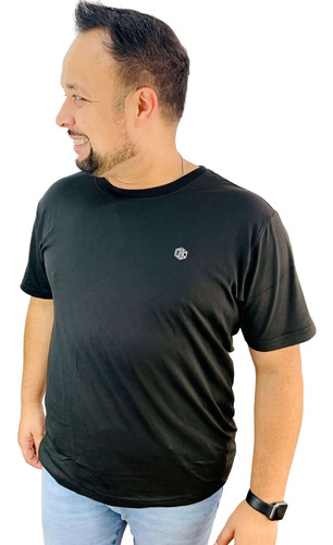 Camiseta Plus Size Lisa Malha Fria Elastano - Treino Casual