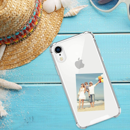 Imagen 10 de 10 de Carcasa Para iPhone XR Transparente Rugged Marca Cofolk