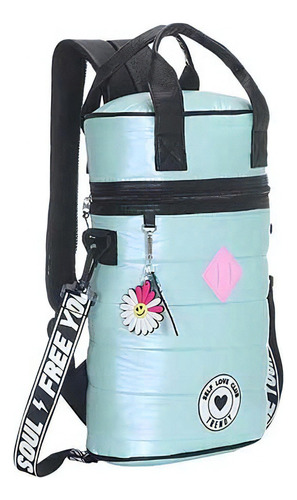 Mochila Metera Trendy Bolso Porta Mate Apto Termo 16065 Hws* Color Aqua