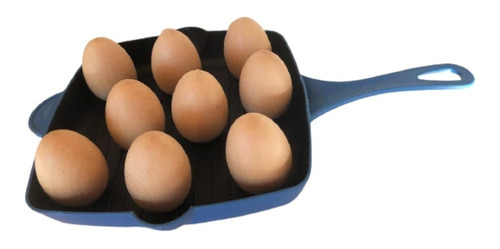 6 Huevos Didacticos En Madera Torneada 5,6 Alto X 4 Cm Diam