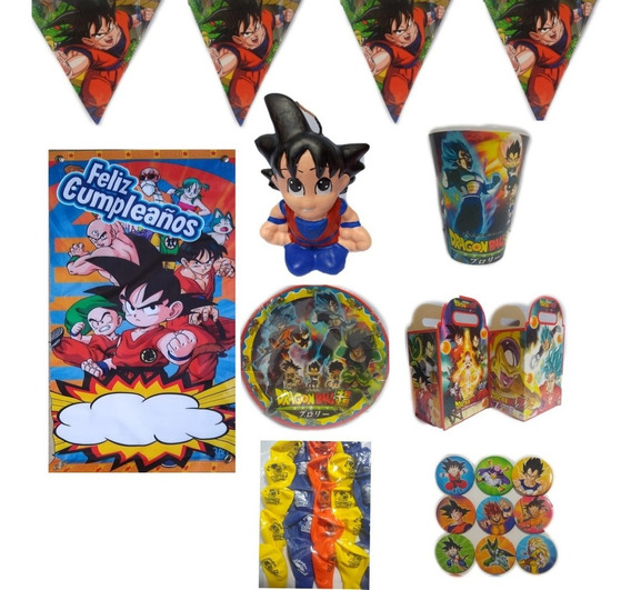 Goku Dragón Ball Paq Fiesta Articulos 10 Niños Vela Temática | Meses sin intereses Goku Dragón Ball Paq Fiesta Articulos 10 Niños Vela Temática | Meses sin intereses