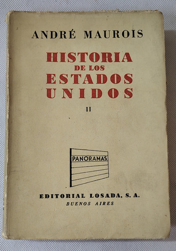 Libro Historia De Los Estados Unidos 2 Andre Maurois 