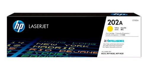 Cartucho De Toner Hp 202a Cf502a Laserjet Original Amarillo