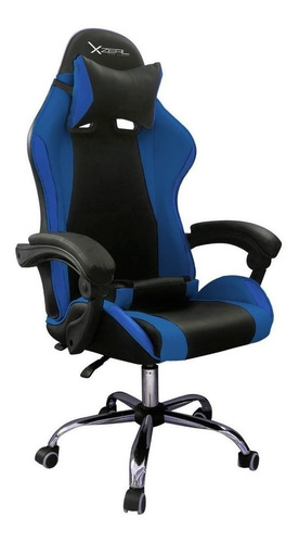 Imagen 1 de 1 de Silla de escritorio Xzeal XZ05 gamer ergonómica negra y azul