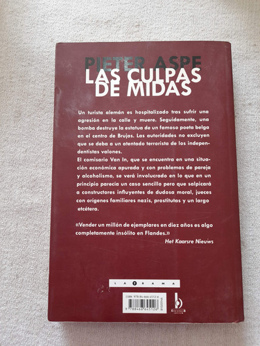 Las Culpas De Midas - Pieter Aspe - La Trama Ediciones B (Usado)