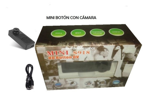 Mini Cámara Botón Espía 