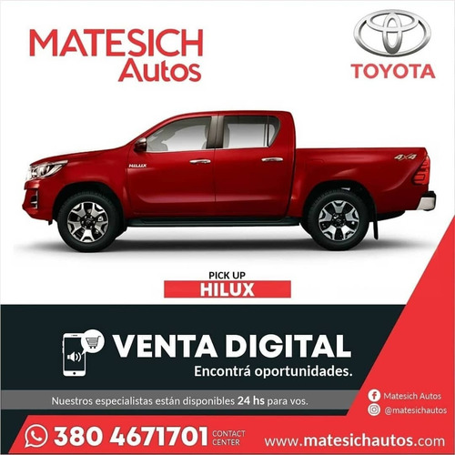 Toyota Hilux 2021 2.8 Cd Srv 177cv 4x2