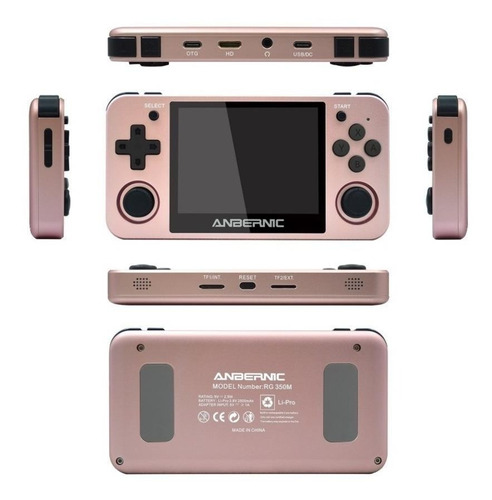 Consola Anbernic RG350M 16GB Standard color rosa