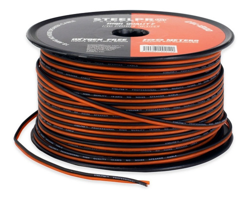 Imagen 2 de 4 de Rollo De Cable Duplex Para Bocina 18 Awg 100m- Steelpro