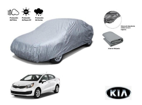 Cubierta Funda  Auto Afelpada Kia Rio Sedan 1.6l 2016 Msi