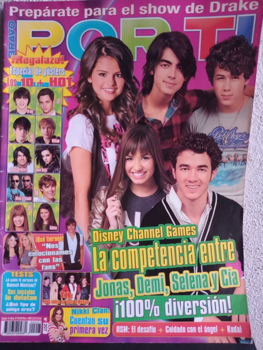 Selena Gomez En Revista Bravo Por Ti Los Jonas Brothers 2008