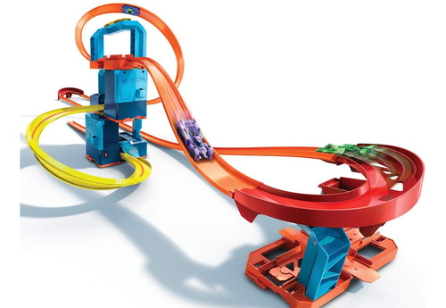 Hot Wheels Track Builder - Kit De Juego Ultra Boost, Alimen.