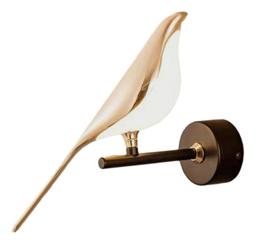 Lámpara De Pared Con Diseño Pájaro, Pared, Mes White
