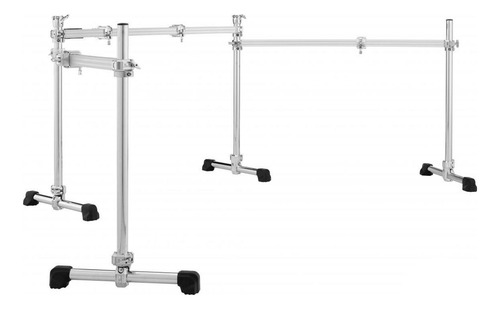 Rack De Batería Icon Con 3 Lados Curvos Dr-513c Pearl Color Plateado