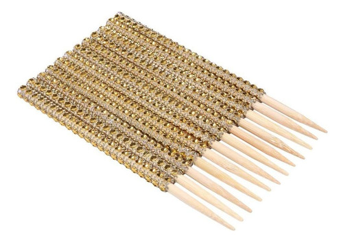 Quotidian - Palillos De Bambú Con Diamantes De Imitación De
