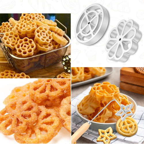 Juego De 2 Herramienta Buñuelos Molde Con Asa, Moldes
