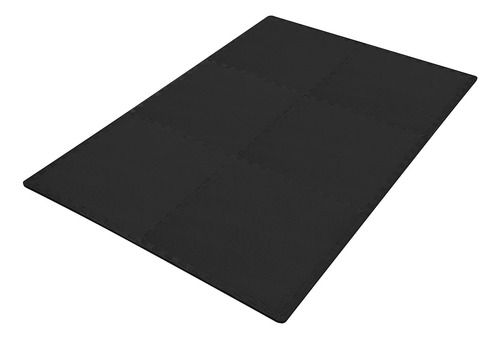 Mat De Ejercicio Puzzle De Espuma Eva Negro Calidad Alta