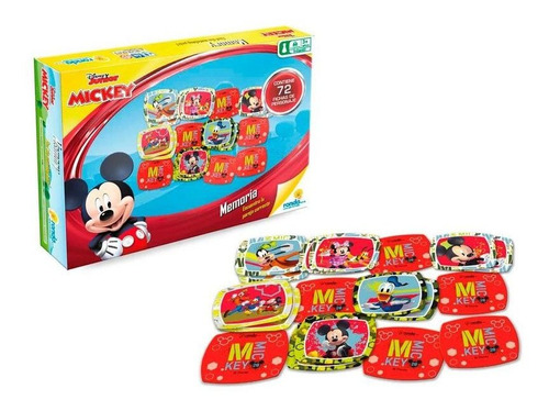 Memoria Mickey Club Con 72 Fichas Ronda Disney - Toy Store