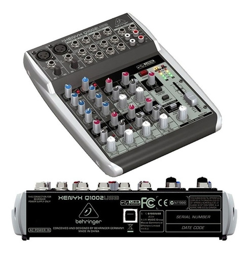 Imagen 5 de 8 de Behringer Xenyx Q1002usb Consola Mixer 10 Entradas Usb