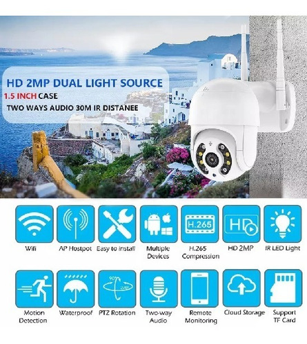 Imagen 7 de 10 de Camara Ip Wifi Exterior Inalambrica Zoom 5x
