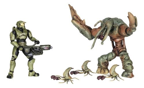 Halo Flood Tank Form + Master Chief World Of Halo Jazwares
