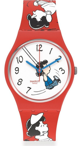 Reloj Swatch Mujer Ed. Ltda. Peanuts Klunk! So28z106